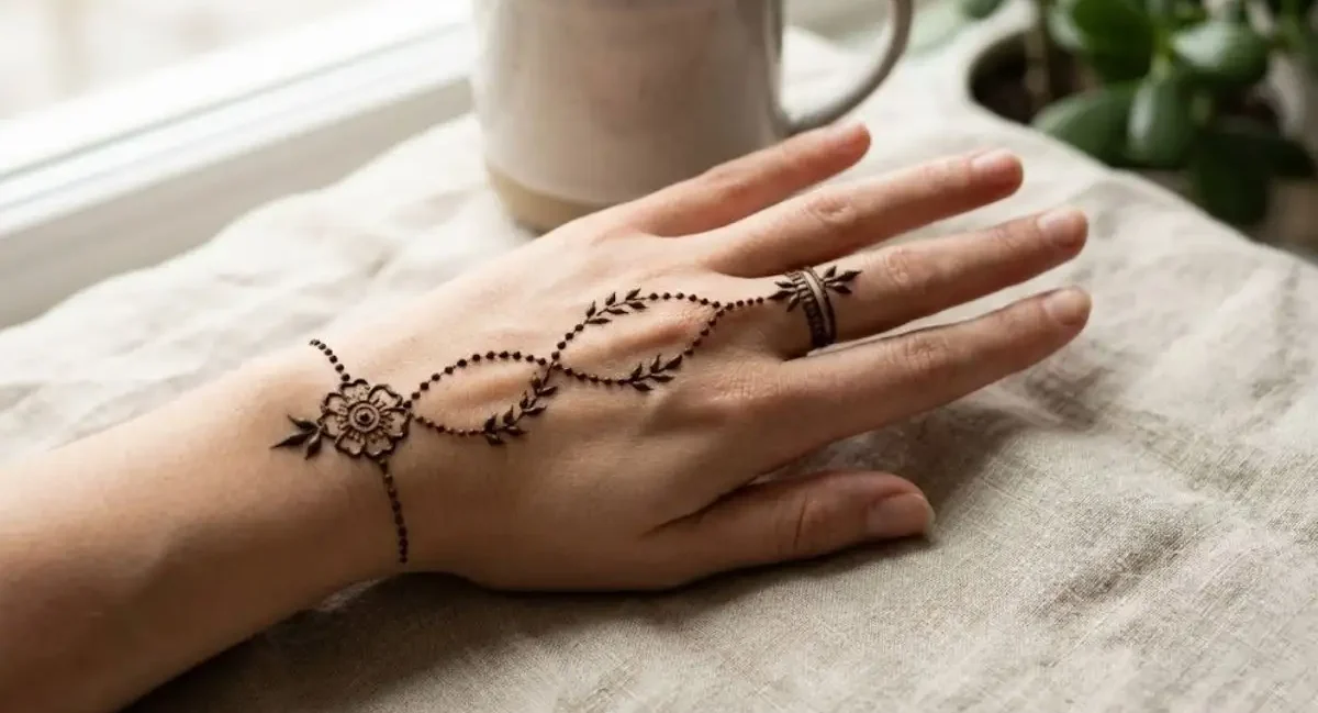 20 Stylish and Simple Back Hand Mehndi Designs 1 20 Stylish and Simple Back Hand Mehndi Designs